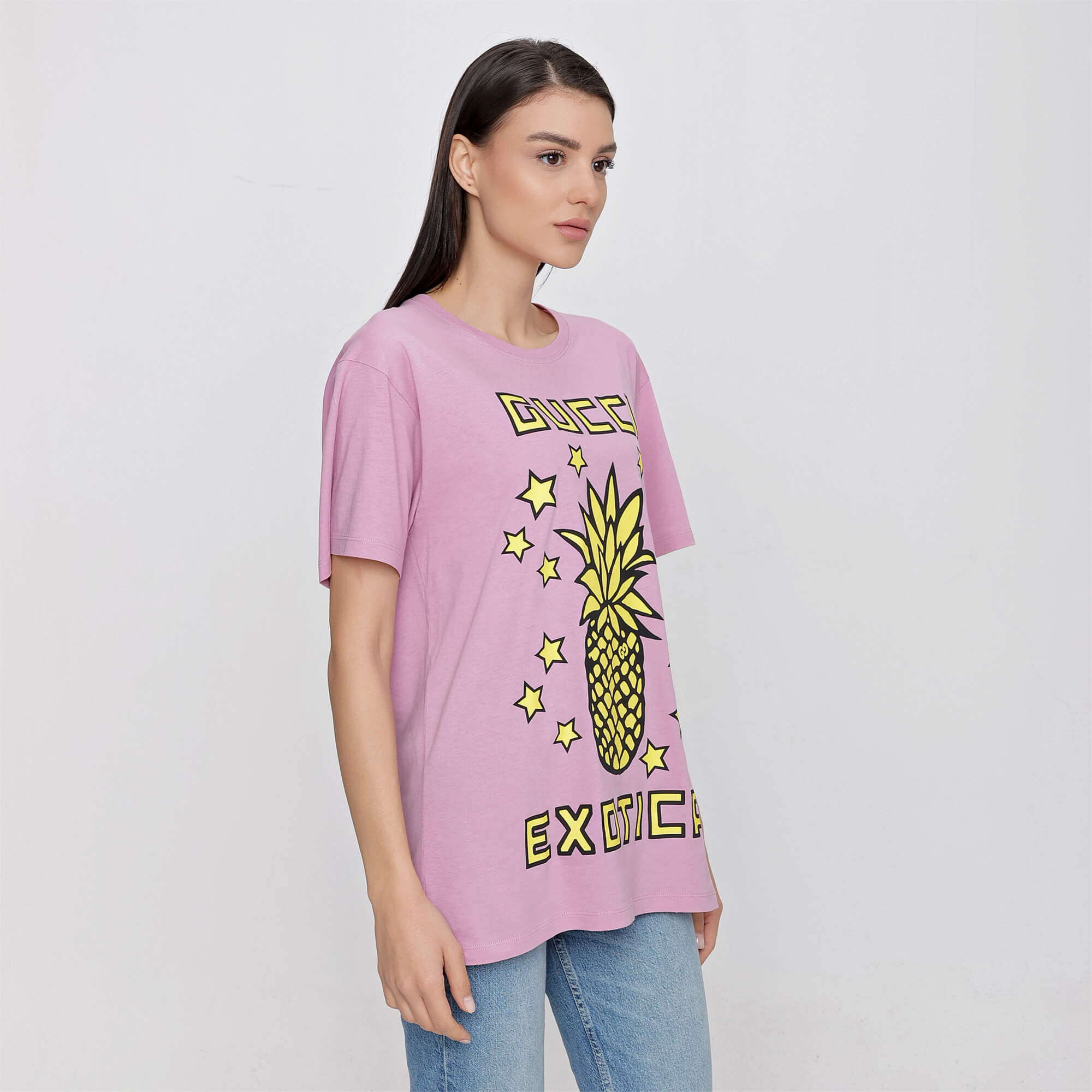 Gucci - Lilac Exotica Pineapple Print Tshirt